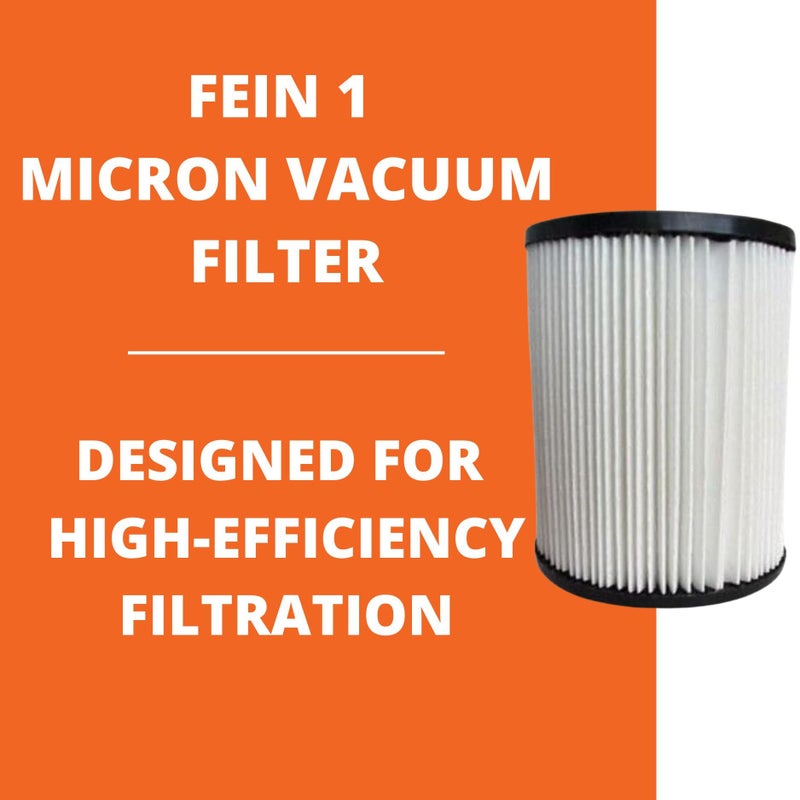 Fein 1 Micron Vacuum Filter for Paper Dust Bags, Designed for High-Efficiency Filtration - TII1MCRN/69908195017 - Image 2